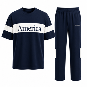 Conjunto Deportivo Personalizado con Sublimación OEM, Unisex, 2 Piezas, Camiseta y Pantalones Transpirables de Alta Calidad para Entrenamiento Deportivo - Product Image 6
