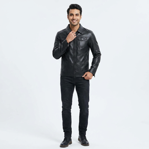 Casual Wear Men Leather <b>Jacket</b> Streetwear New Fashion Comfortable Men Leather <b>jacket</b> for men - Product Image 1
