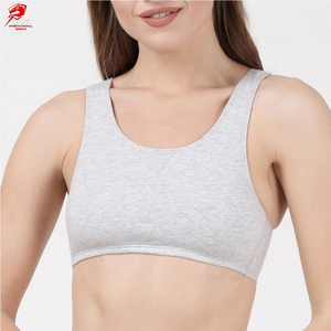 เสื้อชั้นในกีฬาโยคะแบบมีฟองน้ำเสริมทรง รองรับหน้าอกได้ดี คอรูปตัวยู ถอดฟองน้ำได้ สายปรับได้ ระบายอากาศได้ดี ผลิตจากผ้าสแปนเด็กซ์/คอตตอน - Product Image 1