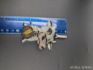 Pendentif Hip Hop en Diamant Moissanite de Haute Qualité en Argent Sterling 925 Plaqué Or Rose Jaune pour Style Unisexe - Product Image 4