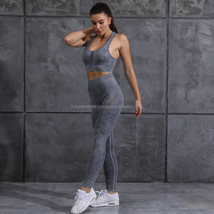 ชุดโยคะโลโก้สั่งทำพิเศษ ชุดออกกำลังกายผู้หญิง บราไร้สายแบบยืดหยุ่น ชุดฟิตเนส ชุดออกกำลังกายผู้หญิง แห้งเร็ว ระบายอากาศได้ดี ชุดกีฬาแนบเนื้อ - Product Image 4