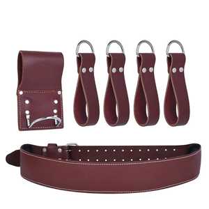Bolsa de Cintura con Aspecto de Cuero a la Moda, Correa Ajustable, Bolsa Cruzada con Múltiples Bolsillos para Viajes, Correr y Senderismo - Product Image 2