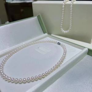 Collar de Perlas de Agua Dulce de Estilo Noble de 7-8 mm con Cadena de Clavícula, Regalo para el Día de la Madre, Joyería Ligera - Product Image 5