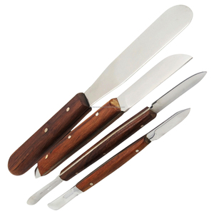 World Precision Surgical Manual Dental Surgical Spatula <b>Set</b> Wooden Handle Stainless Steel Orthodontic Lab Mixing Tools Various - Product Image 1
