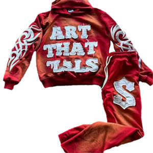 Sudadera con Capucha Unisex Extra Grande de 400 GSM con Lavado Ácido, 2026 |   Apliques Bordados con Efecto Desgastado por el Sol |   OEM de Alta Gama - Product Image 3