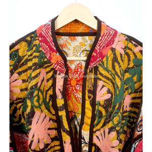 Best Quality Handmade cotton kantha <b>jacket</b> Winter wear <b>Jacket</b> Women fashionable Short-length <b>Jacket</b> in FreeSize Traditional wear - Product Image 2