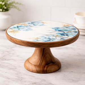 Handmade Round Enamel Cake Platter Dishwasher <b>Safe</b> - Product Image 1