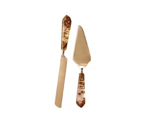 Tabletop Cake Serving Kit Metal Knife and Server Stainless Steel Slice Cutter Dessert <b>Tools</b> - Product Image 1