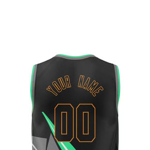 เสื้อบาสเก็ตบอลดีไซน์โดดเด่นขายดี พิมพ์ลายโลโก้ทีม ชื่อ และหมายเลขด้วยเทคนิค Sublimation เสื้อบาสเก็ตบอลแฟชั่น - Product Image 4