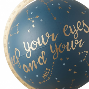 Globe terrestre classique en métal de grande taille pour bureau |   Carte du monde détaillée et colorée |   Support noir durable, outil d'apprentissage éducatif et décoration de table de bureau - Product Image 3