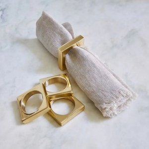 Hammered Design Brass Napkin <b>Ring</b> Gold Finished for Home Wedding Banquet Hall Dinner Table Decoration Accessories - Product Image 2