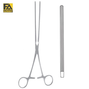 Pinces intestinales Kocher droites pour hémostase, instrument chirurgical certifié CE, utilisation manuelle - Product Image 1