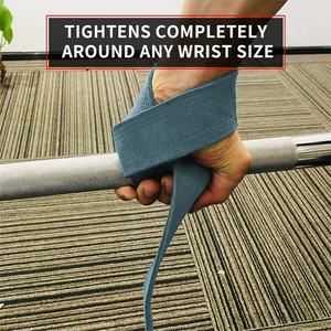 Sangles de levage en cuir personnalisées Support de poignet de levage en cuir de vachette pour la dynamophilie Sangles de musculation à usage intensif - Product Image 5