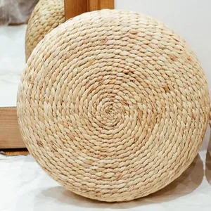 Tressé À La Main Tissé Jacinthe D'eau Naturelle Coussin de Siège - Product Image 1