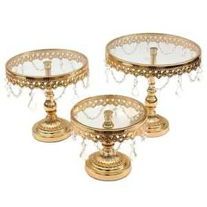 Sturdy Metal <b>Cake</b> <b>Stand</b> <b>Rotating</b> Tiered Dessert Display Cupcake Holder Elegant Wedding Birthday Party Serving Tray - Product Image 3