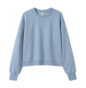 Sudadera de Punto con Capucha para Mujer, Manga Larga, Color Rosa Sólido, Corte Regular, Prenda de Invierno Transpirable y Ecológica - Product Image 3