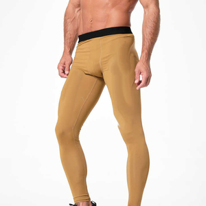 Hot Sale Best Quality OEM Custom <b>Men</b> Legging Yoga Workout Shorts Running Training Fitness <b>Tight</b> Mid Waist 100% Cotton Breathable - Product Image 3