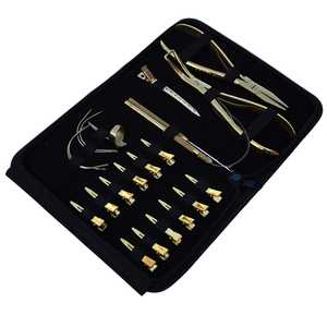 Kit d'outils professionnels pour extensions capillaires ZYDAR SPORTS – Pince à sertir plate en acier inoxydable de qualité chirurgicale, outil à boucle et crochet, fil pour perruque - Product Image 2