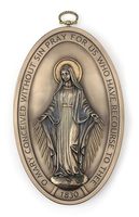 Grande Médaille de Saint Benoît de 5 Pouces pour Décoration Murale, Croix Catholique de Protection pour Porte de Maison, Art Religieux Vintage Saint Benoît