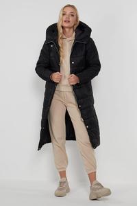 High Quality Woman Leather Puffer Jacket Clothing Manufacturers Custom Logo Outwear Winter Coat Down Jacket for Women - Product Image 3