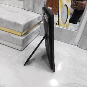 Premium Decorative Picture <b>Frame</b> with Yellow and <b>White</b> Stripe Design Modern Wavy Edge <b>Photo</b> <b>Frame</b> for Tabletop Home Interior - Product Image 3