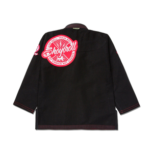 Kimono de Jiu Jitsu Brasileño BJJ Shoyorol RTS de Alta Calidad, 460 g/m², para Adultos, Color Negro, 100 % Algodón, Duradero, Transpirable, Lavado - Product Image 2