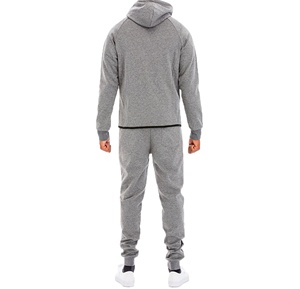 Chándal de alta calidad transpirable 2025 entrenamiento personalizado Jogging cómodo cremallera sudaderas con capucha trajes conjunto de dos piezas chándales para hombres - Product Image 2