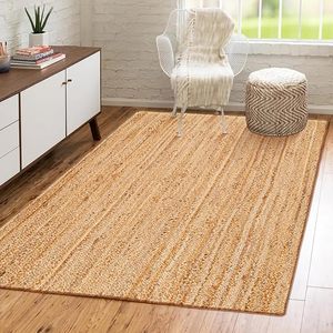 Tapis tressé en jute tissé à la main en gros, taille personnalisée, réversible, antidérapant, pour salon, cuisine, intérieur, extérieur, OEM, ODM - Product Image 2