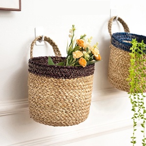 Cesta Colgante de Seagrass para Plantas, Maceta Tejida para Decoración Interior del Hogar - Product Image 1