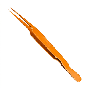 Pinzas Profesionales para Pestañas de Acero Inoxidable Rectas con Puntas Dentadas y Lisas, Agarre Preciso, Antiestáticas, Antimagnéticas y Duraderas - Product Image 2