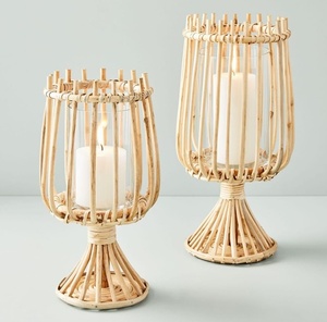 <b>Rattan</b> candle holder <b>lantern</b> table banquet decoration superior quality crafted tealight <b>lanterns</b> - Product Image 1