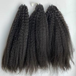 Paquets de cheveux vierges vietnamiens crus de 100g, crépus et droits, ondulations naturelles et ondulations corporelles, double trame, cheveux humains, qualité A - Product Image 1