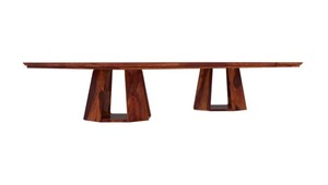 Ensemble de salle à manger en bois de style japonais moderne du milieu du siècle, 6 pièces, chaises rembourrées à dossier solide, table rectangulaire, meubles pour la maison - Product Image 2