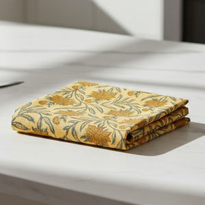 Tissu en coton imprimé de qualité supérieure, toucher doux et lisse, respirant, design ethnique inspiré de la nature, 44 - Product Image 6