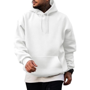 Men's 100% Cotton Thick Heavy French Terry High Quality Blank Oversized Streetwear Custom logo Pullover <b>Hoodies</b> - Product Image 3