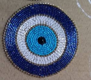Elegant Handcrafted Embroidery <b>Beaded</b> <b>Coaster</b> with Intricate Floral Design for Stylish Table Décor - Product Image 6