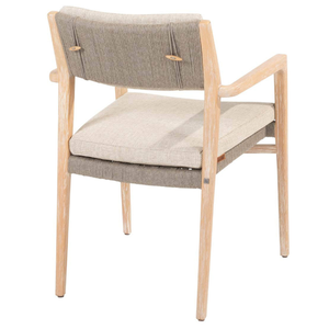 Arm Dining <b>Chair</b> with Minimalist Design and <b>Teak</b> Wooden Frame Material for Home Garden Furniture Decoration - Product Image 4