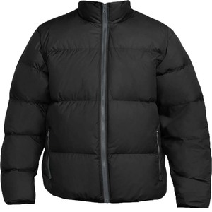 Chaqueta Acolchada con Capucha para Hombre, Color Sólido, Forro Polar de Poliéster, Cierre de Cremallera Resistente al Viento, Ropa de Invierno Informal - Product Image 1