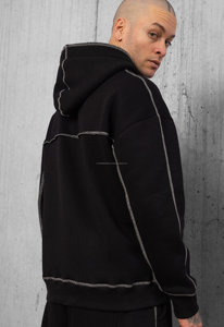 Ensemble de survêtement décontracté pour homme en coton 100% avec logo personnalisé, ensemble de sweat-shirt à capuche 2 pièces unisexe pour les sports d'hiver - Product Image 5