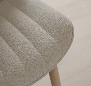 Ensemble de table à manger en teck massif moderne Evvai, style minimaliste - Product Image 4