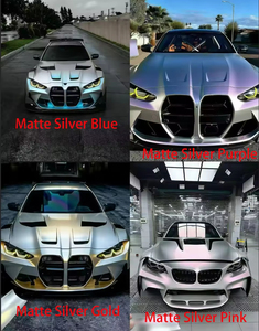Vinilo de Lujo para Automóviles 3177, Color Plateado Mate, Azul, Morado, Dorado, Rosa Degradado, 7.5mil, Garantía de 3 Años, Fácil Instalación, Sin Pegamento - Product Image 5