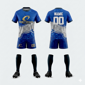 100% <b>Polyester</b> Men's Rugby Uniform Set Adults Sportswear Jersey Unisex Crew Neck Heat Transfer Breathable Short Quick Dry Front - Product Image 4
