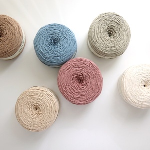 <b>thick</b> yarn OH Landa Combed Cotton Crochet Yarn for Hand Knitting 200g Ball Hand Knitting Yarn cream cotton yarn - Product Image 6