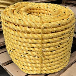 Corde torsadée multi-brins en PP blanc 3 brins 6mm/10mm/14mm/16mm Durable Anti-UV Diamètre extérieur personnalisé pour usage marin et pêche - Product Image 4