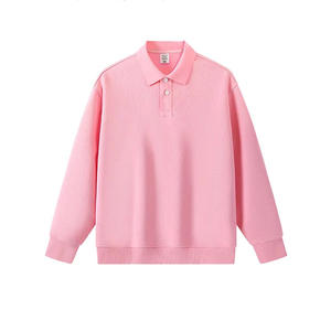 เสื้อโปโลแขนยาวผู้ชาย สีพื้น ผ้าถักเนื้อฝ้าย สวมใส่สบาย ไม่ยับ ดีไซน์กระดุม ทรงปกติ ระบายอากาศได้ดี - Product Image 5