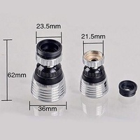 Pulvérisateur de robinet économiseur d'eau de luxe Kinglions Aérateur pivotant à 360 degrés à poignée unique avec filtre de robinet sous pression