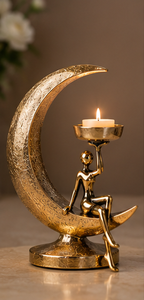 Candelabro moderno de mármol blanco y latón, decoración para el hogar, candelabro metálico artesanal para decoración de bodas y eventos. - Product Image 5