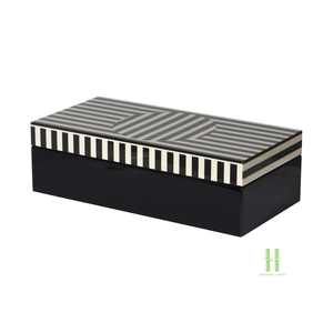 BEST PRICE Sustainable Lacquer Wooden Box with Lid, Handmade Eco-Friendly Storage Box for Jewelry Gift Packaging Home Decor - Product Image 6