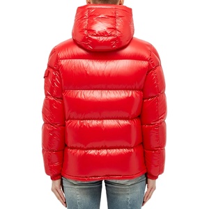 High Quality <b>Men's</b> Winter Outdoor Canvas <b>Long</b> Sleeve Stand Collar Front Logo Filled Puffer <b>Jacket</b> Reasonable Price - Product Image 3