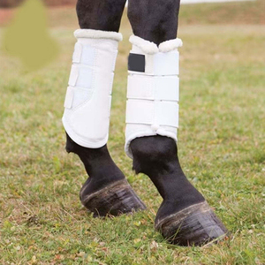 Protège-tendons personnalisés pour chevaux en tissu Oxford, bandages de protection élastiques et légers en maille pour l'équitation en extérieur - Product Image 6